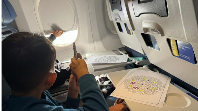 Surviving Long Flights with Little Ones: Entertain and Engage Your Child with a Travel Kit